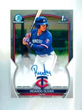 Ricardo Olivar 2023 Bowman Chrome Refractor 10 Auto 25 Rookie 5 Rc 50