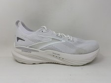 Women's Brooks Glycerin GTS 22, White/White/Grey, 10.5 B Medium US