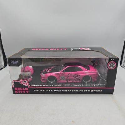 Jada Toys 1/24 2002 Nissan Skyline GT-R (BNR34) with Hello Kitty