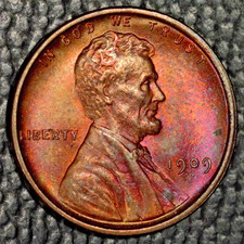 1909 VDB Lincoln Cent, Choice BU RB, Pretty Toning, Raw
