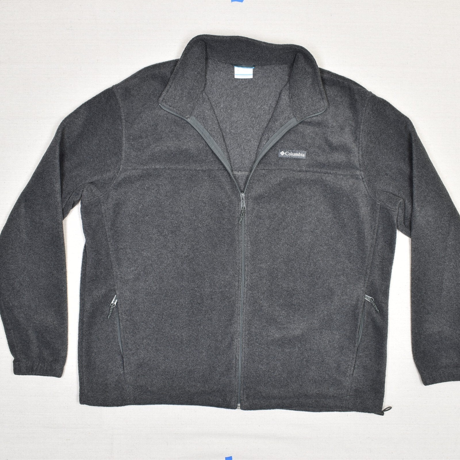 Columbia Men Full Zip Basic Jacket Solid Polyeste… - image 2