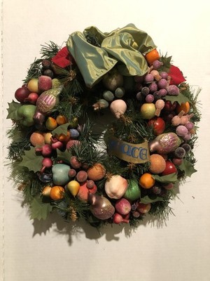 Waterford Holiday Heirlooms Georgian Wreath Frosted Fruit Partridge Boxed Peace