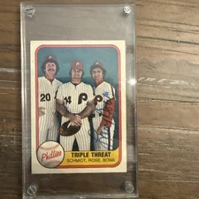 1981 Fleer Phillies Triple Threat - MINT - Larry Bowa Autographed