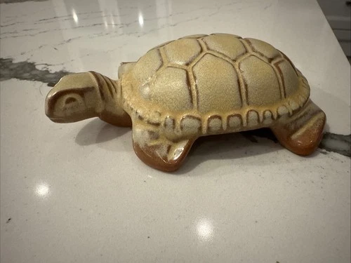 Vintage Frankoma Pottery Turtle Paperweight