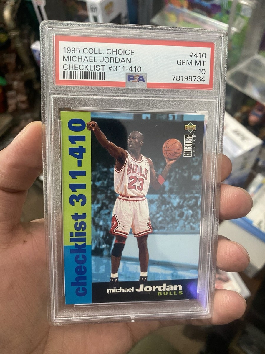 1995 Upper Deck Coll. Choice Michael Jordan #410 Checklist PSA 10