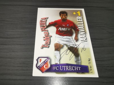 Toshiya Fujita autograph Rookie FC Utrecht 2003/04 MAGIC BOX INT. All Stars card