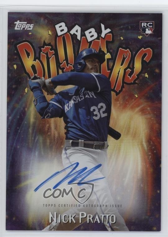2023 Archives 1998 Topps Baby Boomers Nick Pratto #98BB-NP Rookie Auto RC 17lb