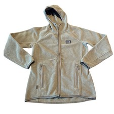 Mountain Hardwear Fleece Hooded Jacket Full Zip Women's XS Green Outdoor Hiking