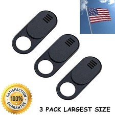 3PC largest size Webcam Cover Slim Slider Camera Shield Privacy Protect Sticker