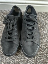 Vty Black Canvas Pimsolls Size 41