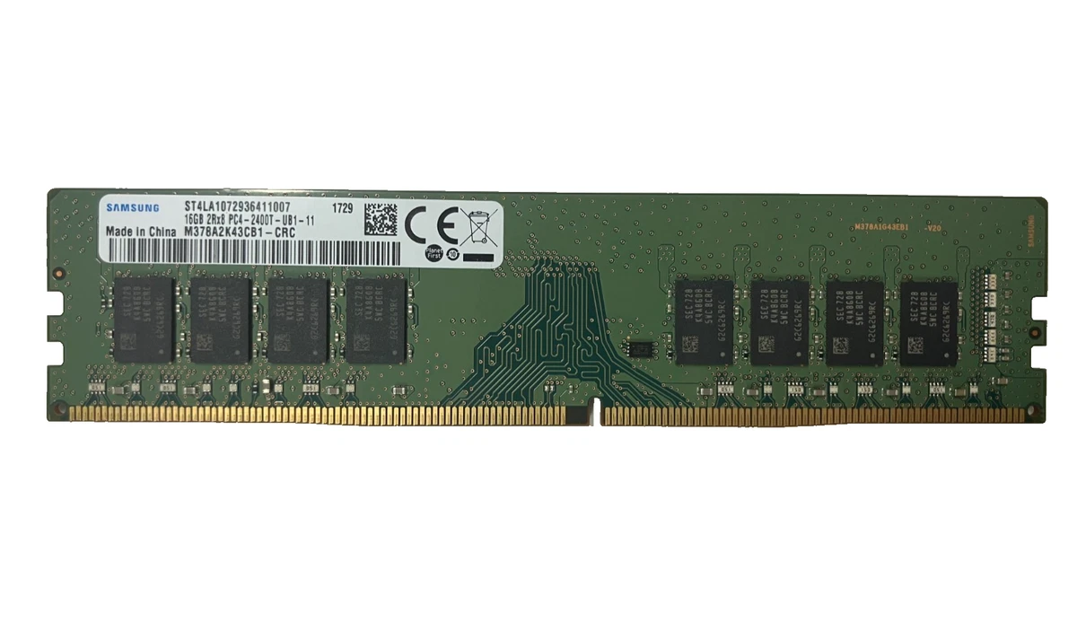 Samsung PC4-19200 (DDR4-2400) Bus Speed Computer RAM 16 GB Total