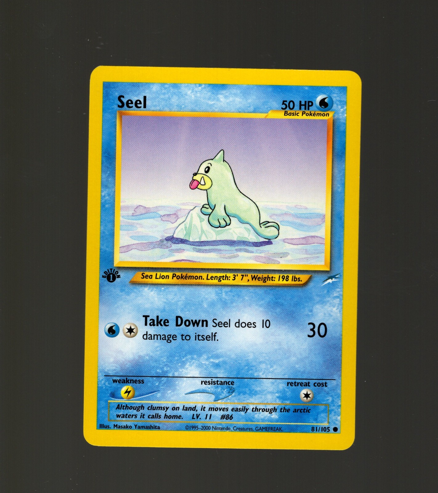 Pokémon Seel 1st Edition 81/105 Neo Destiny WOTC Pokemon Common Card NM-MT 2002
