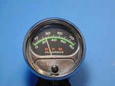 Vintage 60s-70s Sun Re-86 8000 Rpm Tachometer 6 Cylinder Application.