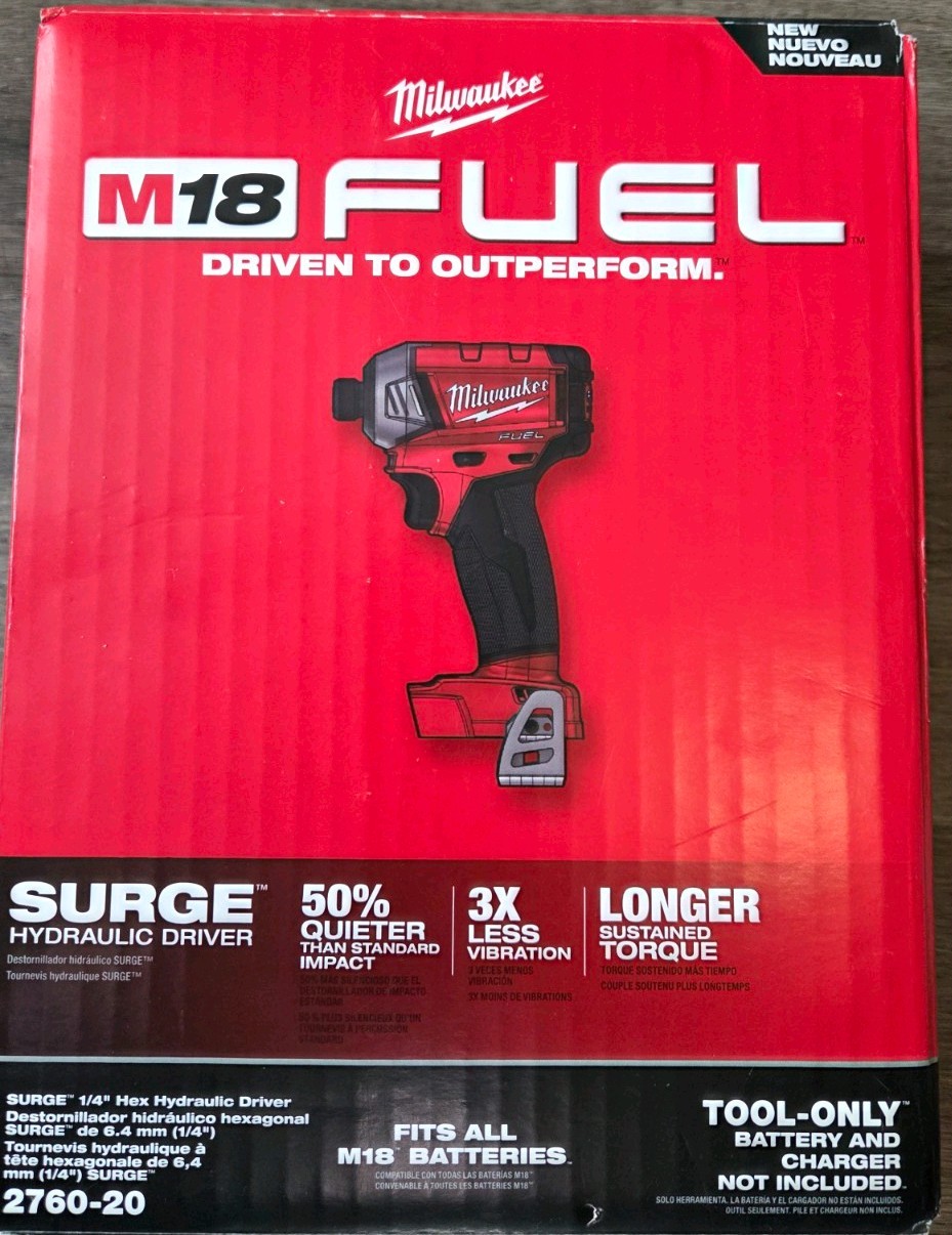 Milwaukee M18 FUEL 2760-20 Surge 1/4" 18V Hex Hydraulic Driver (Tool Only)