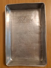 Vintage Bake King Pure Aluminum No. 860 Baking Pan 7 1/4" X 11 1/4" X 1 3/8"