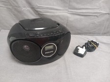 Philips AZ215B/05 Digital Tuning CD Player FM Radio in Black with Boombox Black