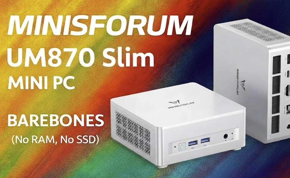 MINISFORUM UM870 Slim Mini PC AMD Ryzen 7 8745H Radeon 780M
