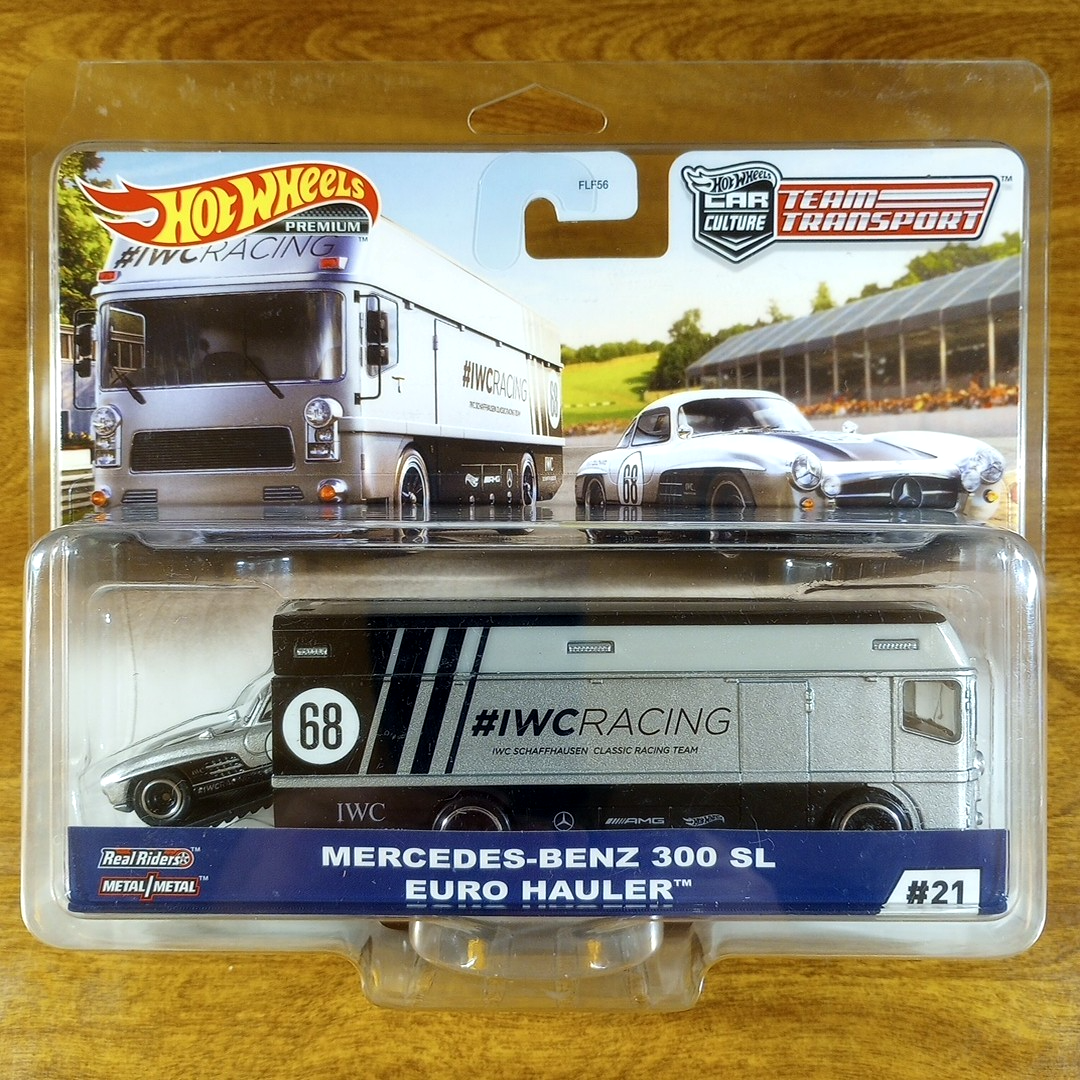 Hot Wheels Team Transport 21 IWC Racing Mercedes-Benz 300 SL Euro