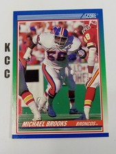 1990 Score Football NFL #384 Michael Brooks Denver Broncos