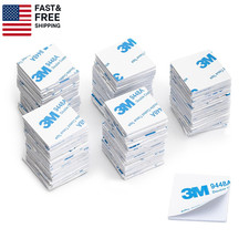 Square Double Sided Adhesive Pads,100Pack Double Sided Sticky Pads Super-Stick