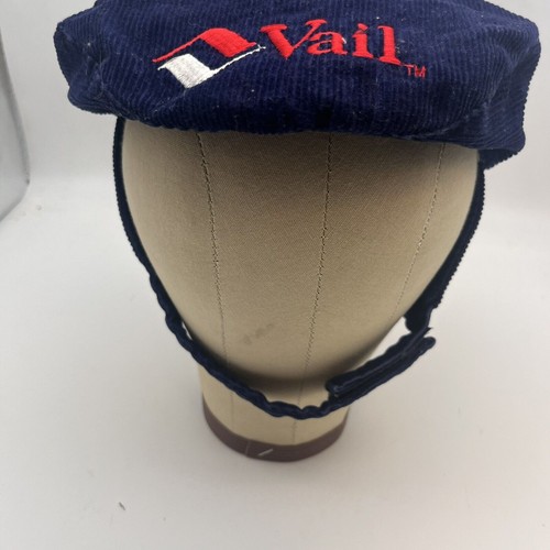 Chapeau Vintage Vail Colorado En Laine Douce - Style Baseball, Sangle Réglable - Occasion, Thème Ski