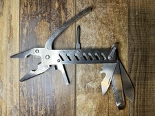 Stainless Steel Multi Tool Folding Pliers Knife Saw File 5.75  Closed