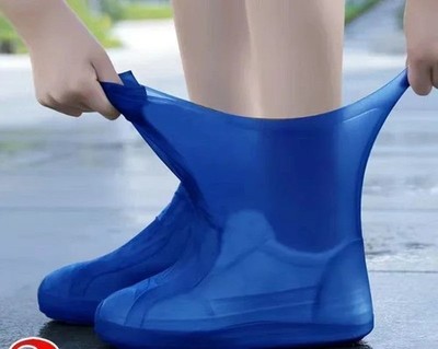 1 Paar Wasserdichte Silikon Überschuhe Schuh-Überzieher Rutschfeste Regen Schuhe