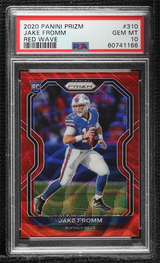2020 Panini Prizm Rookie Red Wave 112/149 Jake Fromm #310 PSA 10 GEM MT 1u6