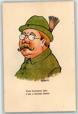 13633974 - Civis Germansu sum. I am a German citizen Gamsbart Hut Nr 88 Hansi