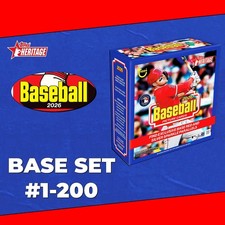 2026 Topps Heritage Baseball Singles (#1-200) Pick Your Cards Complete The Set