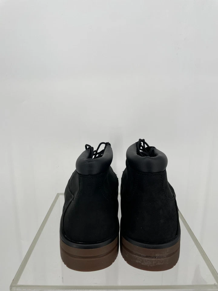 Timberland Hombres Newtonbrook Chukka Botas 12 Negro Impermeable Gamuza Cuero A2531 Foto 4 de 4