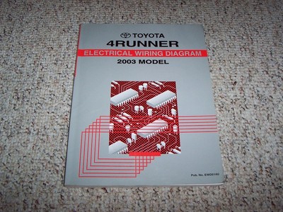 2003 Toyota 4Runner Electrical Wiring Diagram Manual SR5 Sport Limited