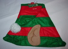 NEW ELF HAT EARS SANTA'S Helper BELLS Santa Christmas Costume Party