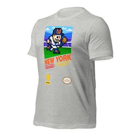 New York Mets NY Baseball Team Jersey 8-bit Nintendo NES Retro Vintage T-Shirt