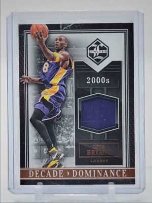 KOBE BRYANT 2015-16 LIMITED DECADE DOMINANCE WORN PATCH LAKERS /149 Q0849