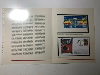 1994 Folder USA Erster Russischer Astronaut auf Space Shuttle