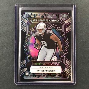 2023 Obsidian Football TYREE WILSON Supernova Rookie Purple Electric Etch 34/75