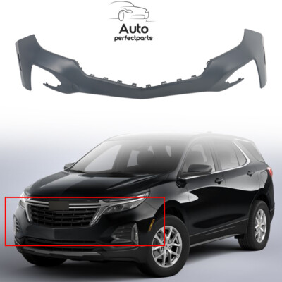 Front Upper Bumper Cover Primed For Chevrolet Equinox LT LS RS Models 2022-2023