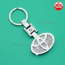3D Toyota Sport Crystal Diamond Alloy Car Home Lady Keychain Ring Decorate Gift