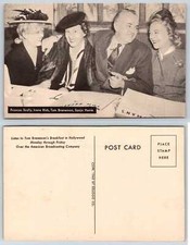 Hollywood TOM BRENEMAN SONJA HENIE FRANCES SCULLY IRENE RICH Postcard e58
