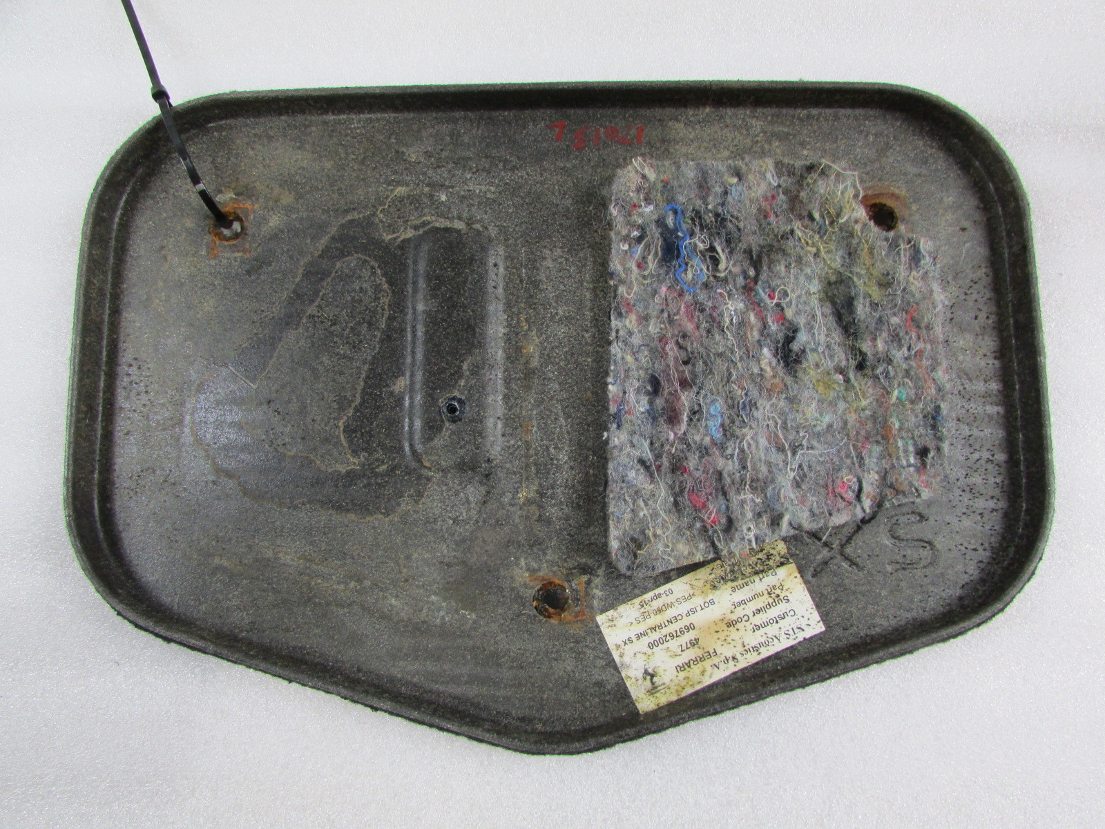 Ferrari California, LH Left Floor Carpet Access Panel, Used, P/N 69762000