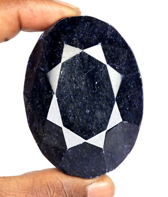 701 Ct. Large Natural Blue Sapphire Oval Cut Faceted Loose Gemstone Gift 4 Women