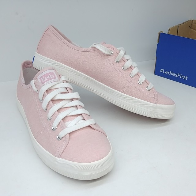 keds kickstart chambray pink