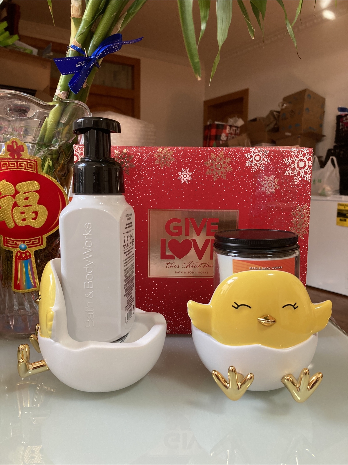 2 X Bath Body Works EASTER CHICK Ceramic Soap Holder/ Single Wick