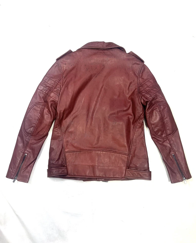 Blk Dnm Leather Jacket - Image 2 of 4