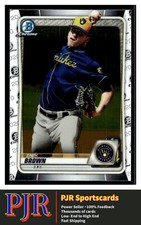 2020 Bowman #BCP-34 Zack Brown Milwaukee Brewers  Chrome Prospects