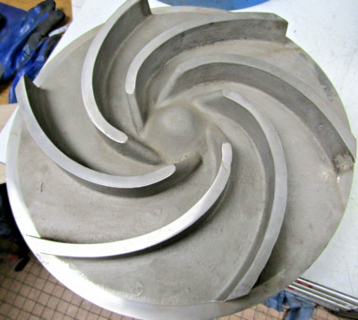   NEW SUMMIT STAINLESS STEEL PUMP IMPELLER 14'' 6 VANES 612803