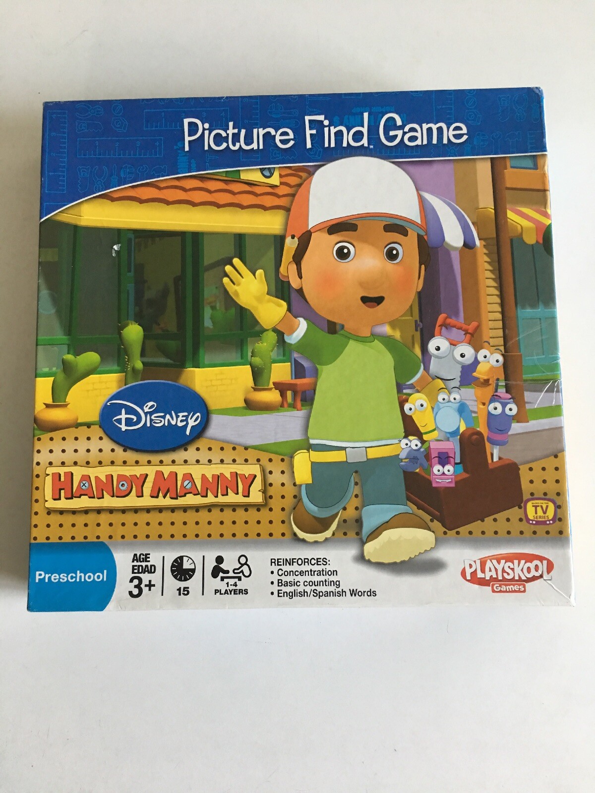 Handy Manny Picture Find Game Preschool Playskool Hasbro Disney Board ...