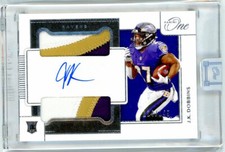 2020 Panini One Football Dual Rookie Patch Autograph ##42 J.k.Dobbins #114/149