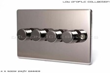 BLACK CHROME LIGHT SWITCHES, SOCKETS, DIMMERS, 20% MIXED ITEM DISCOUNT!